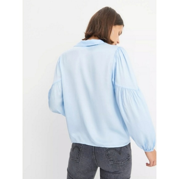 NWT Amadi Lara Anthropologie Pink Ruffle Blouse Top Medium M - Picture 5 of 5